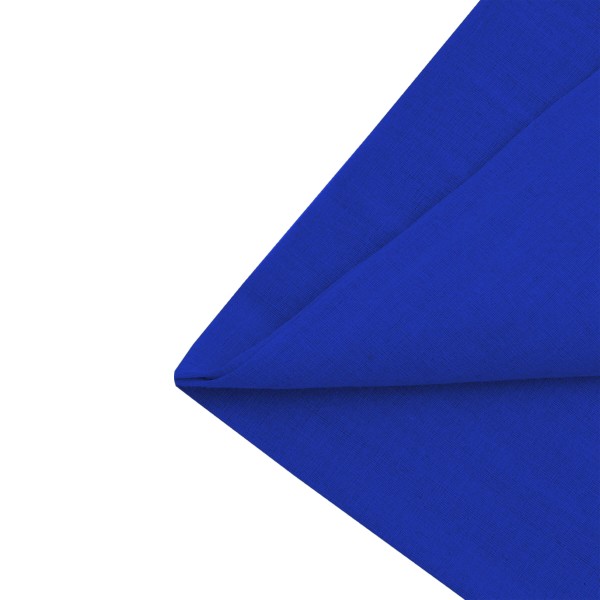 Jute Cotton Plain Fabrics Single Yarn Warp & Weaved Construction - Royal Blue