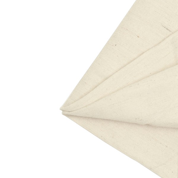 Jute Cotton Color Plain Rug Weaving Fabrics - White