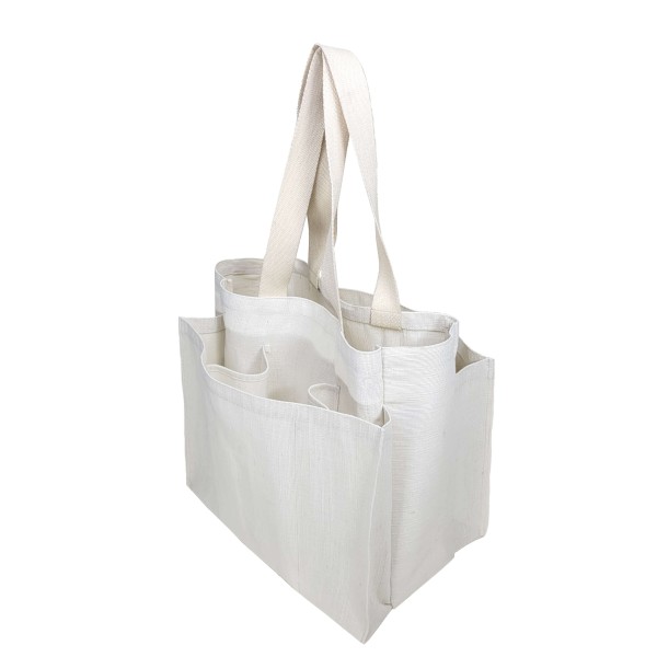 Jute Grocery Bag Multi-pocket