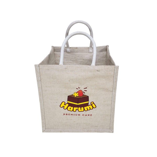 Square Jute Shopping Bag