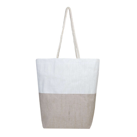 Jute Double-Tone Tote Bag