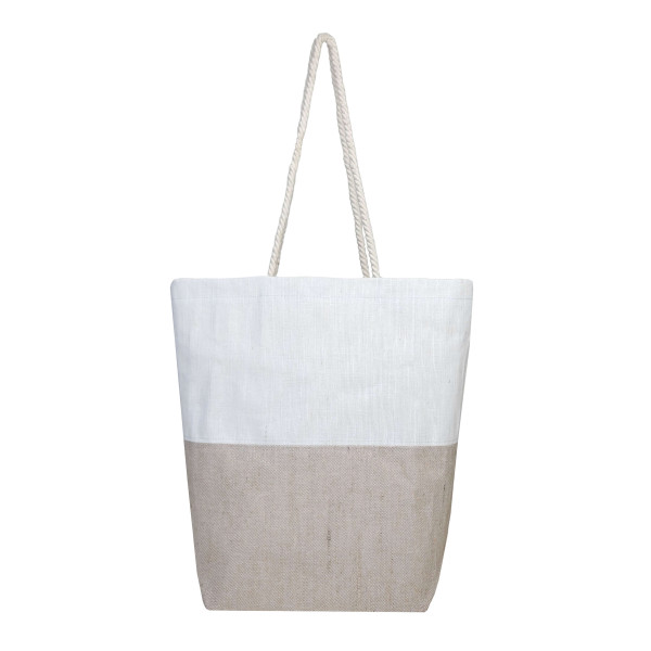 Jute Double-Tone Tote Bag