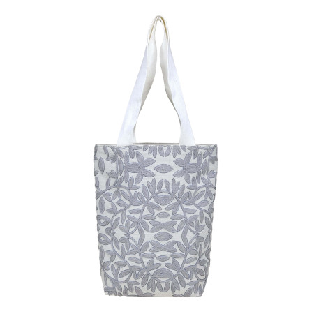 Embroidery Jute Tote Bag